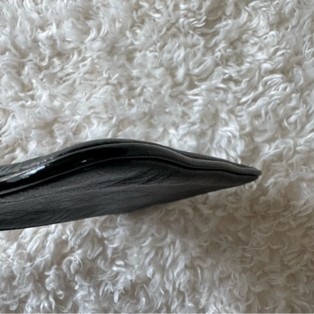 Coach Vintage Poppy Black And Silver Wristlet